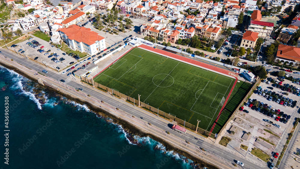 Obraz premium football field in Rethymno