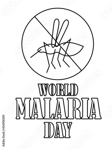 world malaria day transparent background,coloring page,