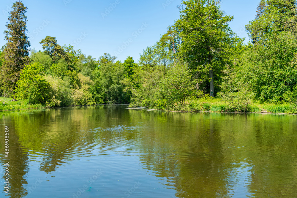 Virginia Water lake in Surrey, UK