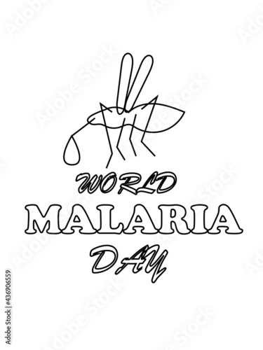 world malaria day coloring page,transparent background,