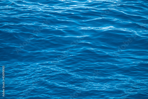 Blue sea water background texture. Blue ocean water texture background. Surface of the sea. Detailed Texture Of Sea Water