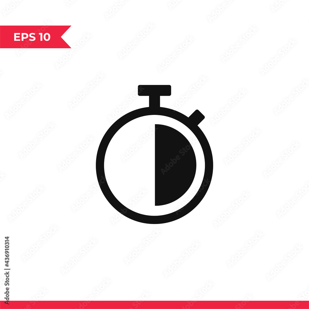 Stopwatch icon vector. Timer sign Stopwatch icon vector. Timer sign