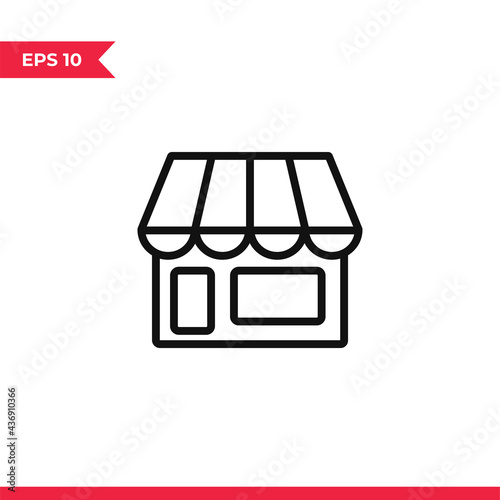 Shop icon vector. Store sign