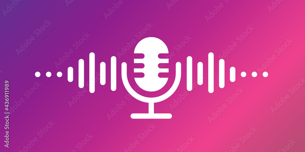 Table studio microphone icon. Broadcast sign. Podcast emblem design. Vector Radio mic illustration. Table studio microphone icon. Broadcast sign. Podcast emblem design. Vector Radio mic illustration.