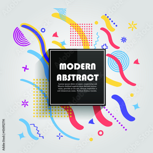 Vector of abstract geometric pattern and background