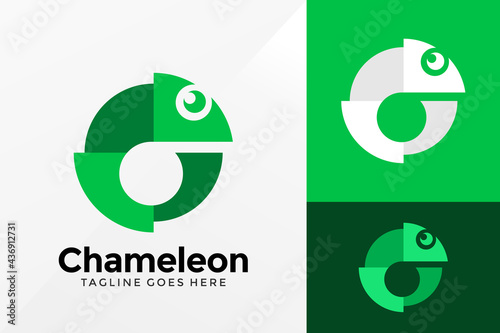 Letter C Chameleon Logo Design, Brand Identity Logos Designs Vector Illustration Template