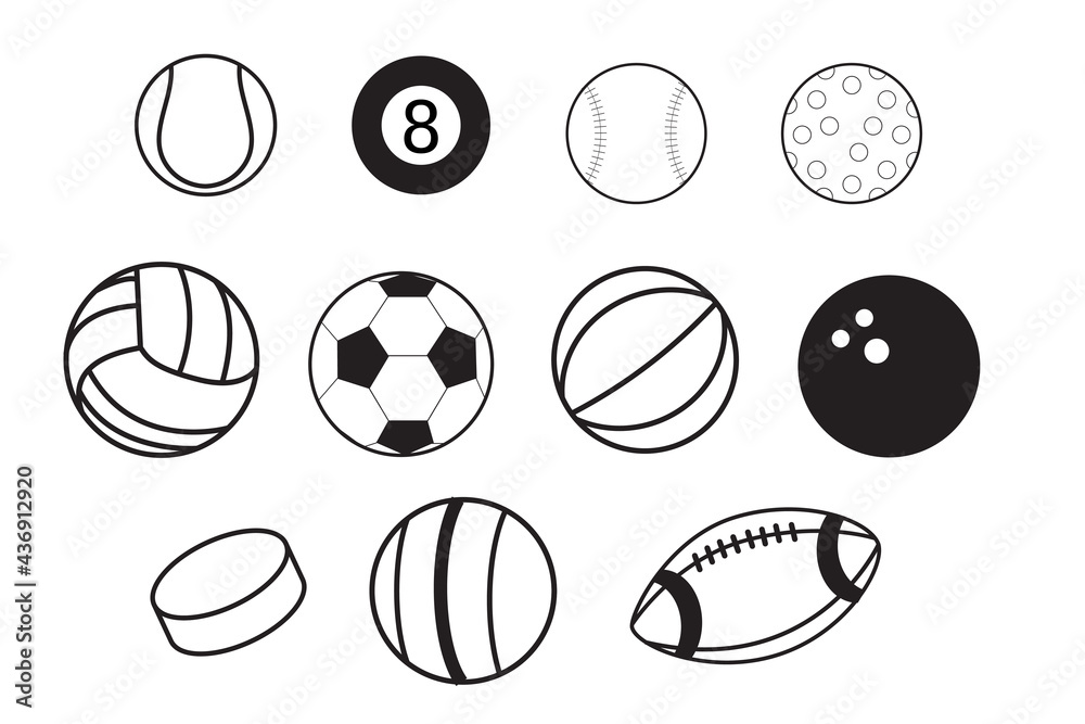 Set icon of sport