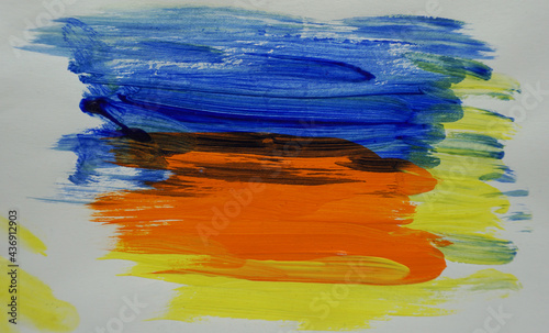 brush stroke , painting Abstract Oil color Background