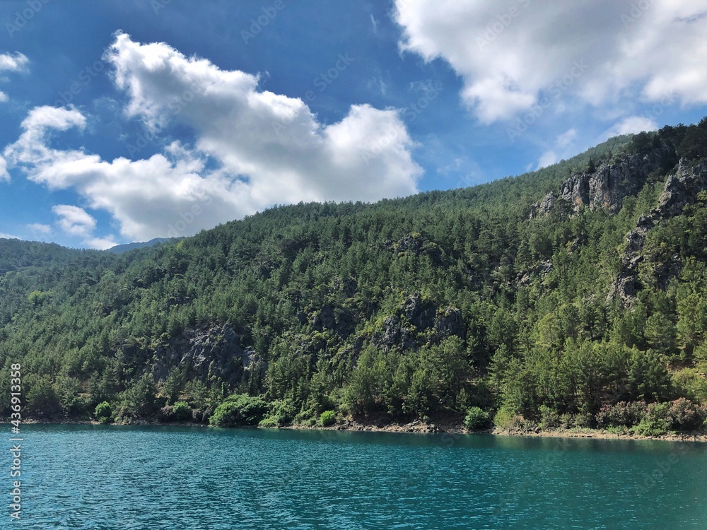 May 18, 2021, Antalya province, Turkey. Green canyon, rest in the mountains, beautiful view of nature May 18, 2021, Antalya province, Turkey. Green canyon, rest in the mountains, beautiful view of nature