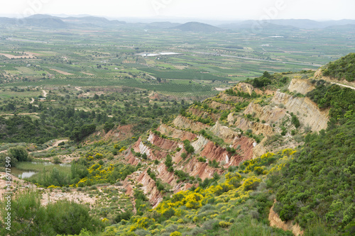 restored clay quarry and mine in spain