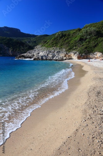 Rovinia beach - Corfu, Greece