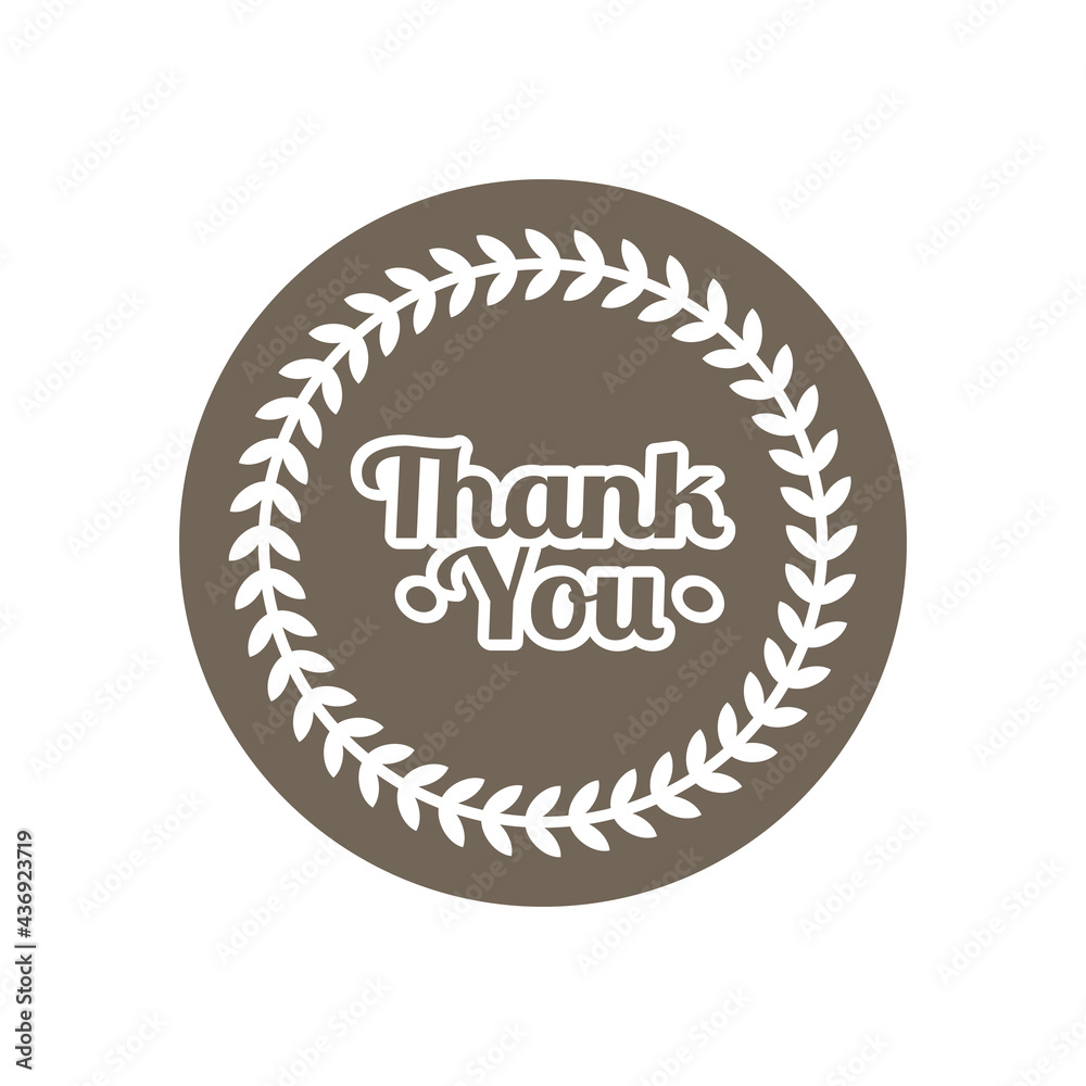 A simple thank you greeting vector image A simple thank you greeting vector image