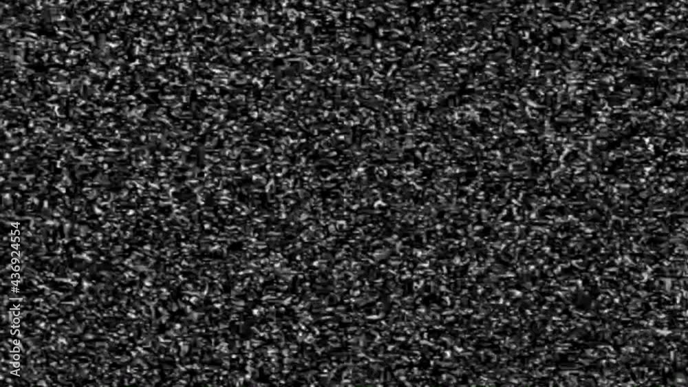 Video error. Abstract noise of analog television. Digital glitch. Damage to the video signal with pixel noise and noise. Video error. Abstract noise of analog television. Digital glitch. Damage to the video signal with pixel noise and noise.