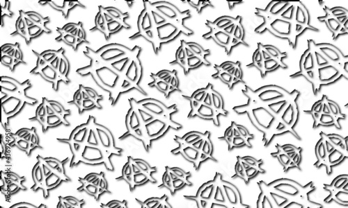 anarchist symbol pattern.