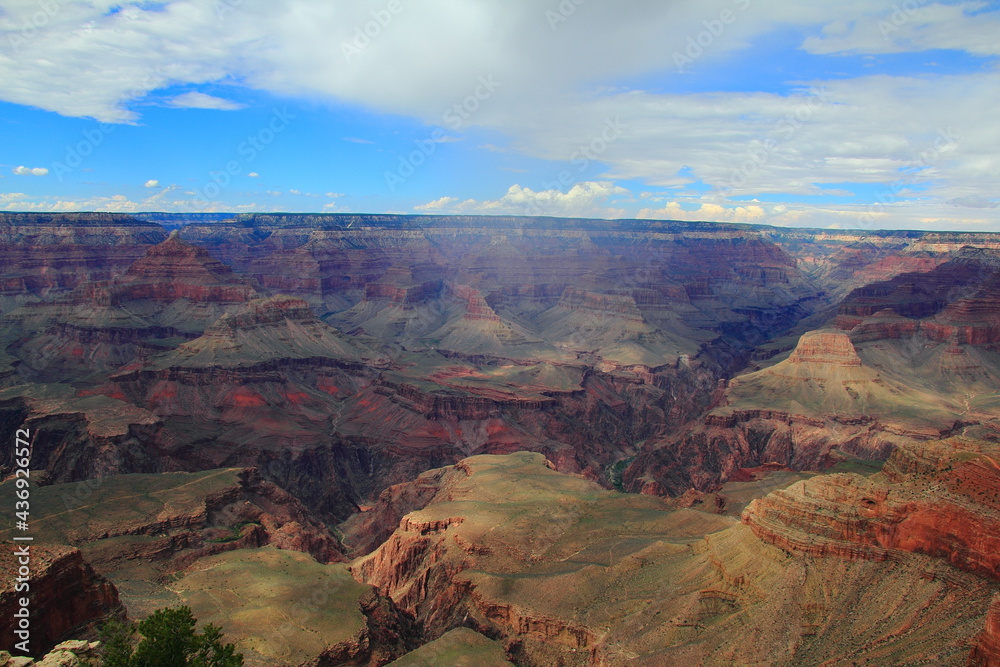 Arizona, Grand Canyon - 09 03 2012: Panoramic view of the Grand Canyon Arizona, Grand Canyon - 09 03 2012: Panoramic view of the Grand Canyon