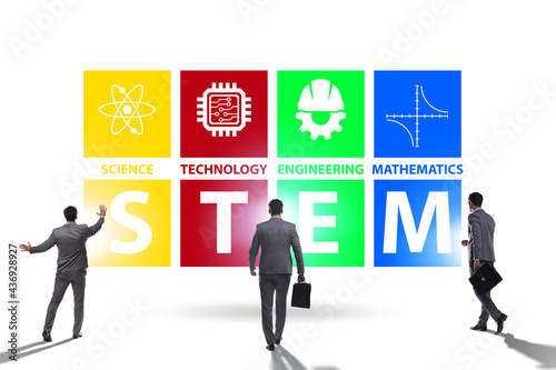 Business people in STEM education concept