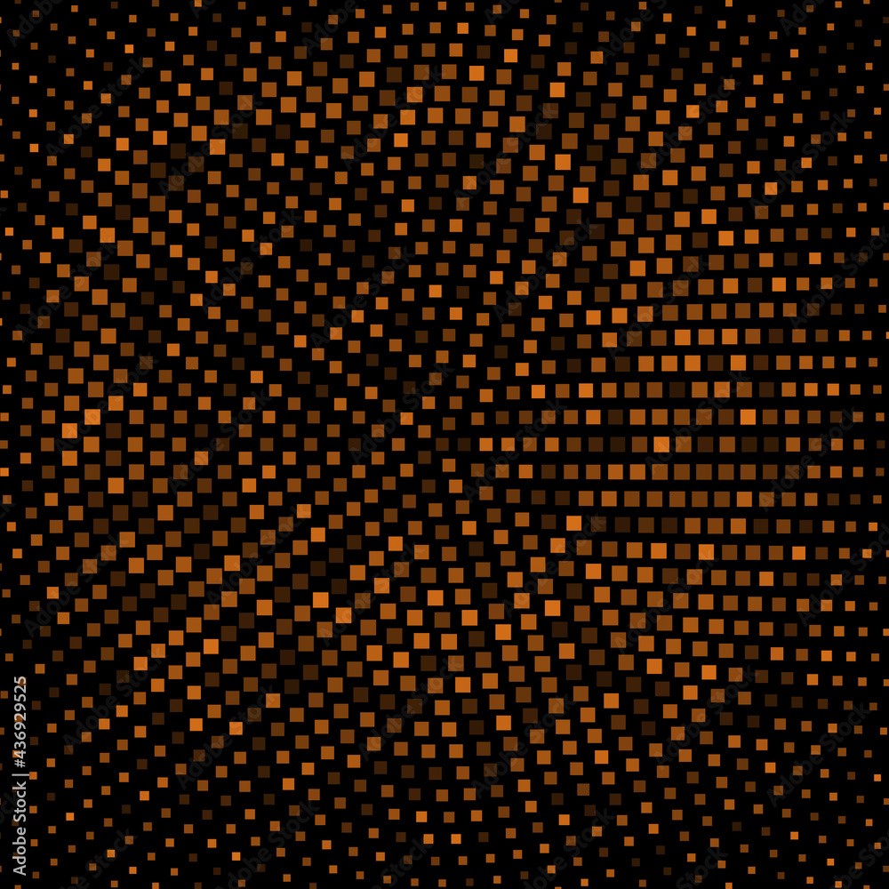 Abstract Design Gold Halftone Square Vector Background Abstract Design Gold Halftone Square Vector Background