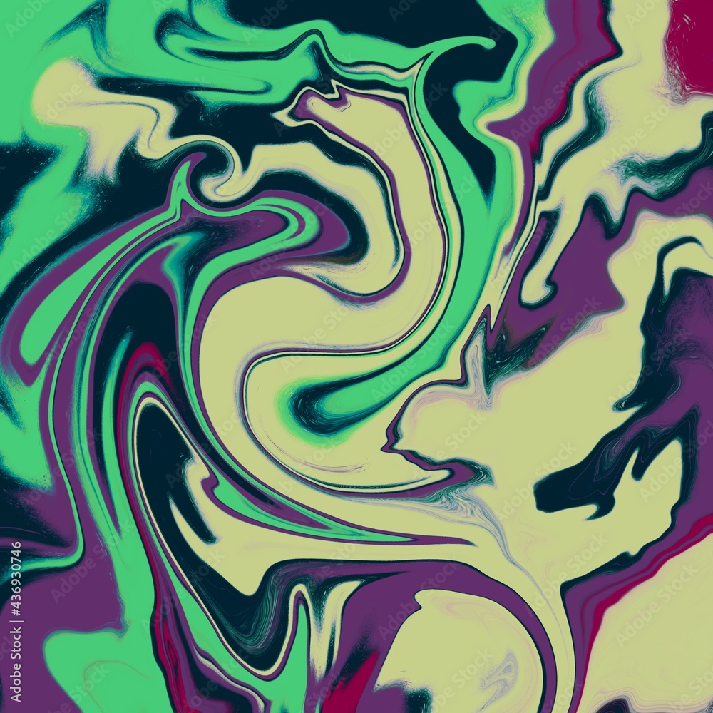 Glowing liquid dynamic flow. Trendy fluid cover design. Illustration for your design. Liquid marble design abstract painting background Glowing liquid dynamic flow. Trendy fluid cover design. Illustration for your design. Liquid marble design abstract painting background