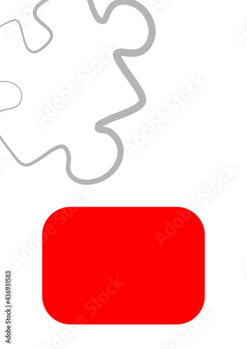 Vertical illustration format A4 - the design of the screen of the phone or tablet for inscriptions and photos