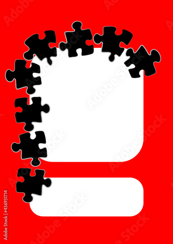 Vertical illustration format A4 - the design of the screen of the phone or tablet for inscriptions and photos
