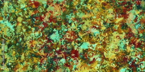 Colorful seamless pattern, Urban fashion design. Mix media abstract texture.