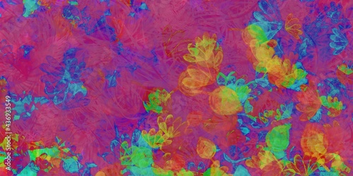 Colorful seamless pattern, Urban fashion design. Mix media abstract texture.