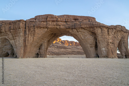 The isolated ennedi geological Formations, Sahara desert, Chad, Africa