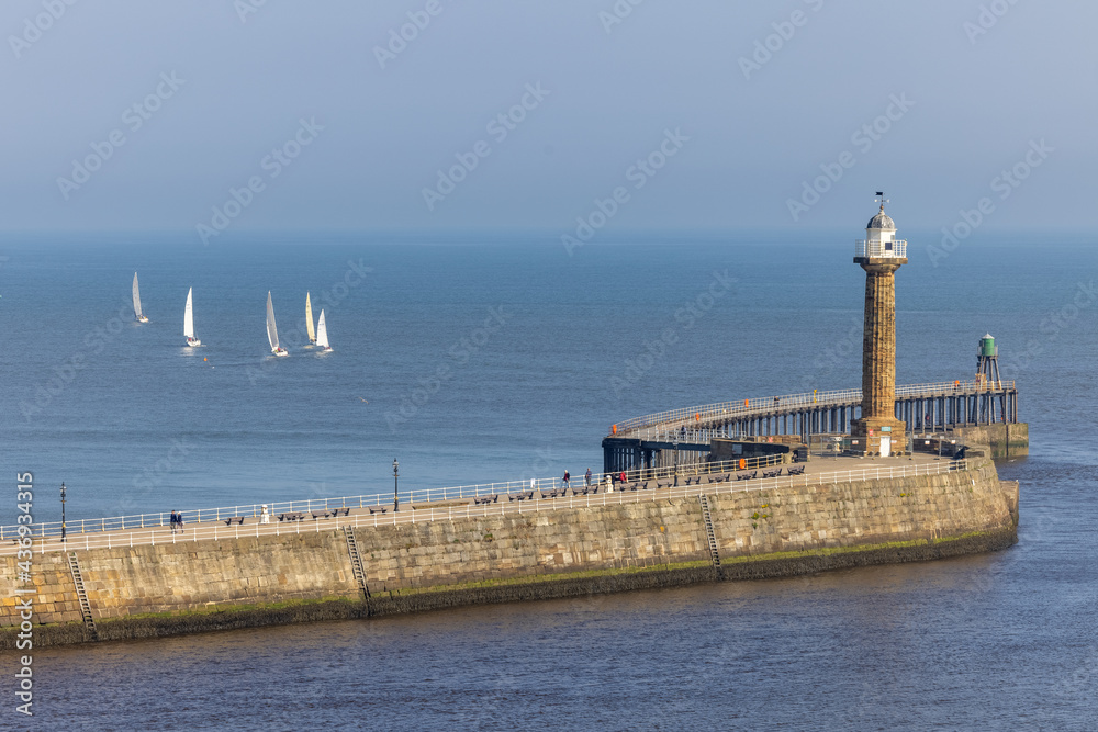 View of Whitby Harbour, Yorkshire