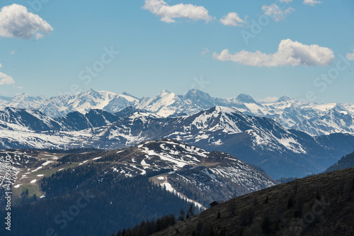 Landscape of mountains in spring in Rio di Pusteria, South Tyron, Italy. © Tran