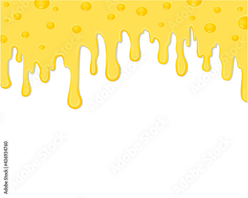 Background of flowing melted cheese.
Vector illustration is made in a flat style.
Suitable for advertising, congratulations, packaging.