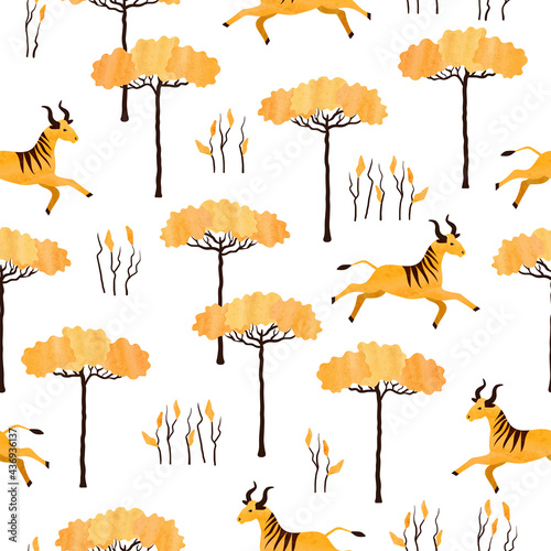 Seamless African pattern wi...