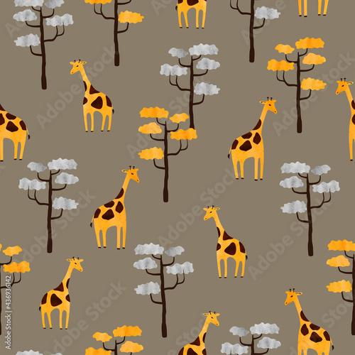 Seamless Africa pattern wit...