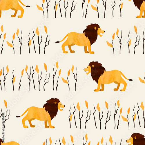 Seamless African pattern wi...