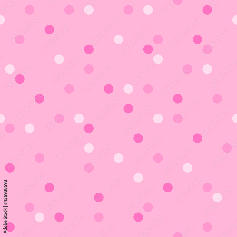 Vector seamless pattern with dots. Simple design for wrapping paper, textile, wallpaper, stationery.