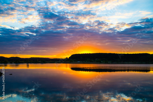 Sunset sky background. Natural Sunset Sunrise 