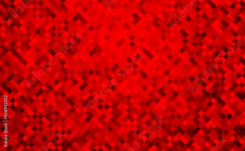 Abstract red mosaic background, geometric elements