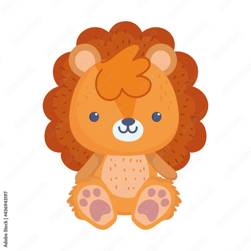 cute little lion stuffed toy
