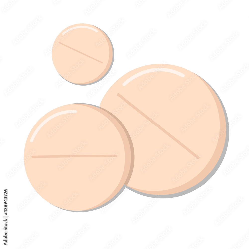 Tablets, vitamins, medicines. Vector illustration Tablets, vitamins, medicines. Vector illustration