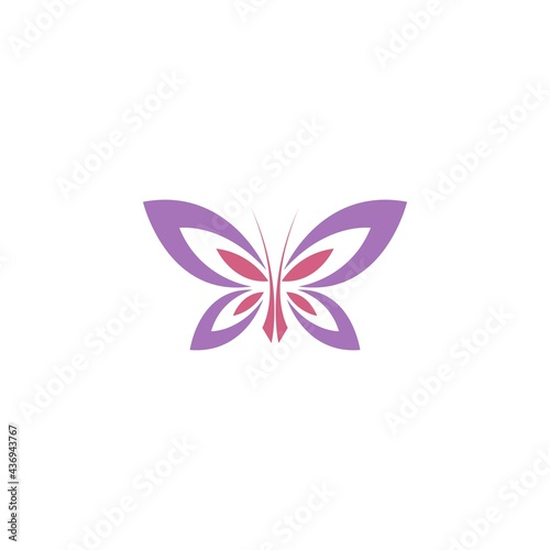 Butterfly icon logo design concept template illustration