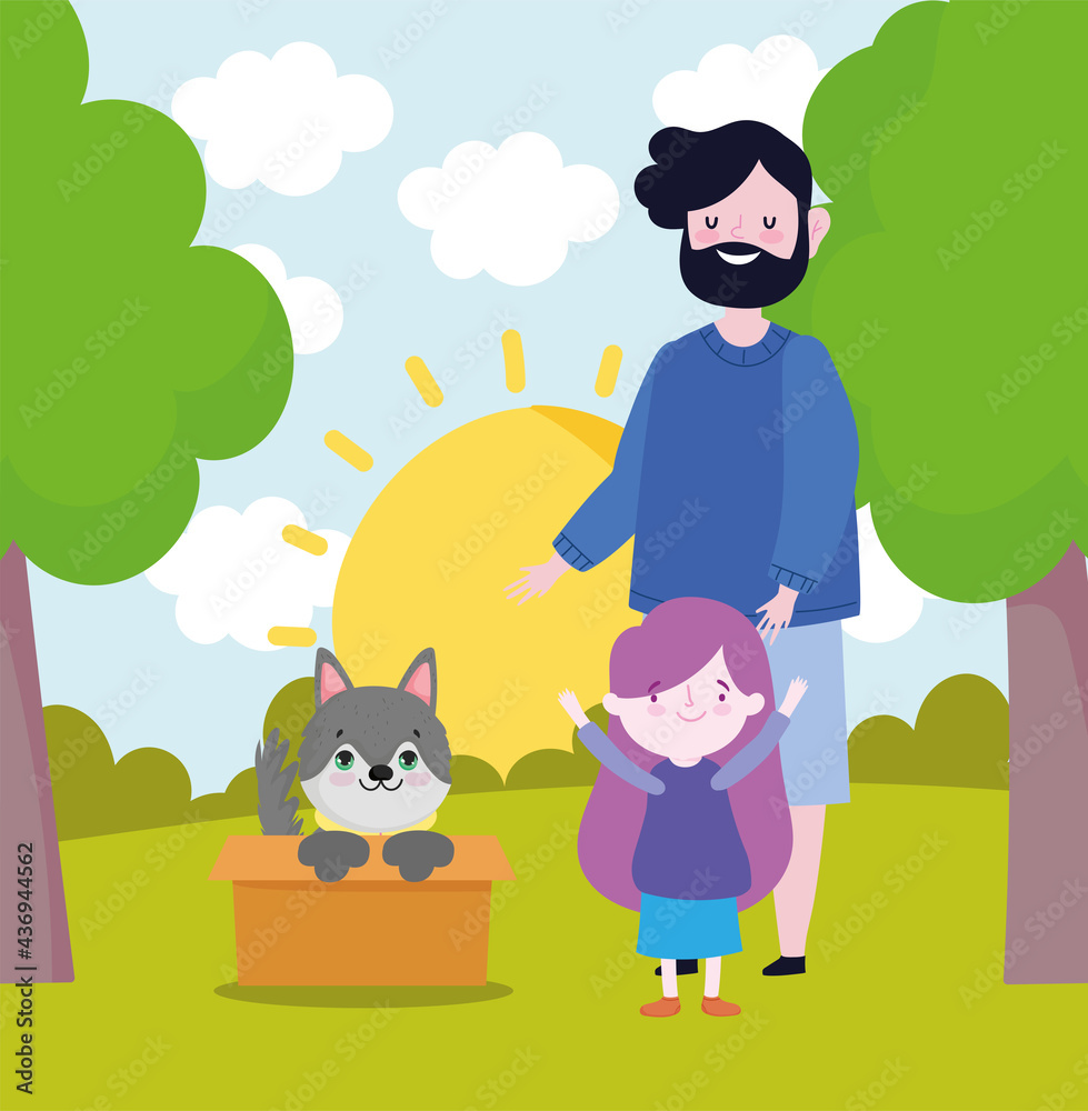 family with dog adoption family with dog adoption