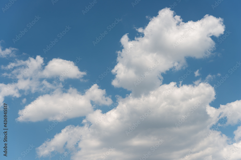 blue sky with white clouds