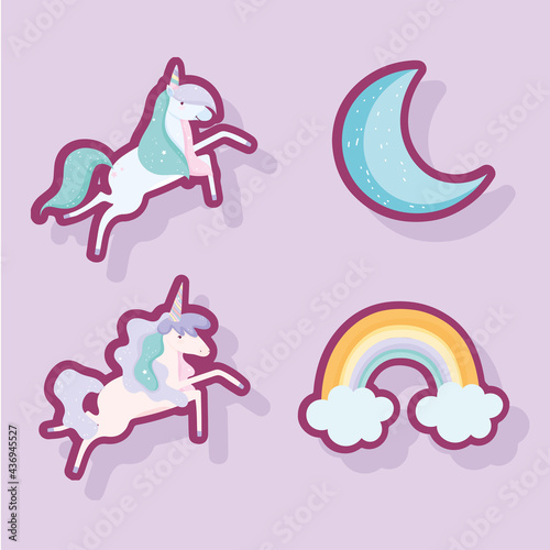unicorns and rainbow