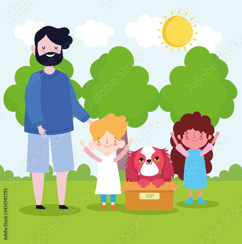 adoption family dog