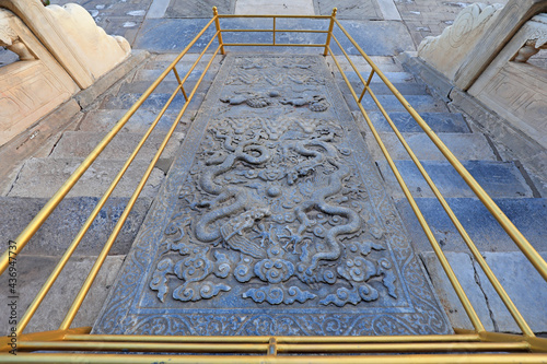 Stone carvings of Taimiao in Beijing
