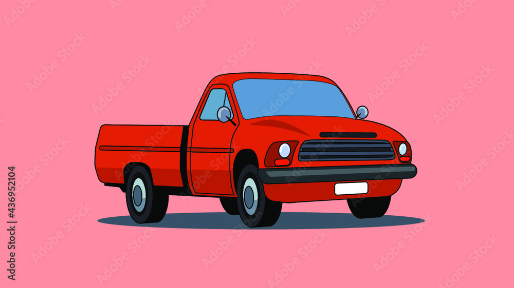cartoon red car cartoon red car