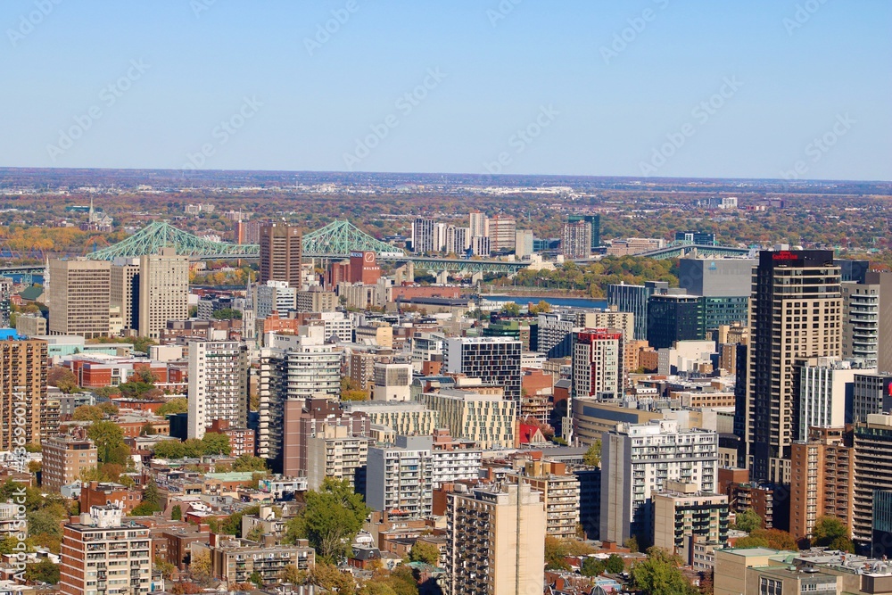 Obraz premium view of downtown city