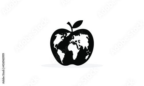 apple with earth