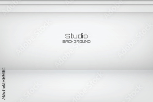 white and gray showroom and studio backdrop background