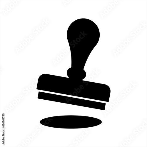 Stamp icon, vector and glyph