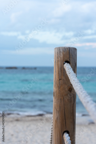 Paseo Maritimo de Es Pujols in Formentera in the Balearic Islands in Spain in the summer of 2021.